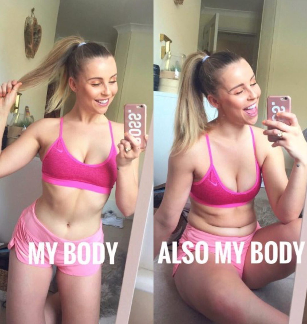 Woman's edited photos exposes 'ideal body' expectations: 'Which